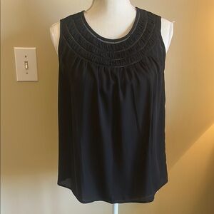 Zac & Rachel Black Pleated Blouse